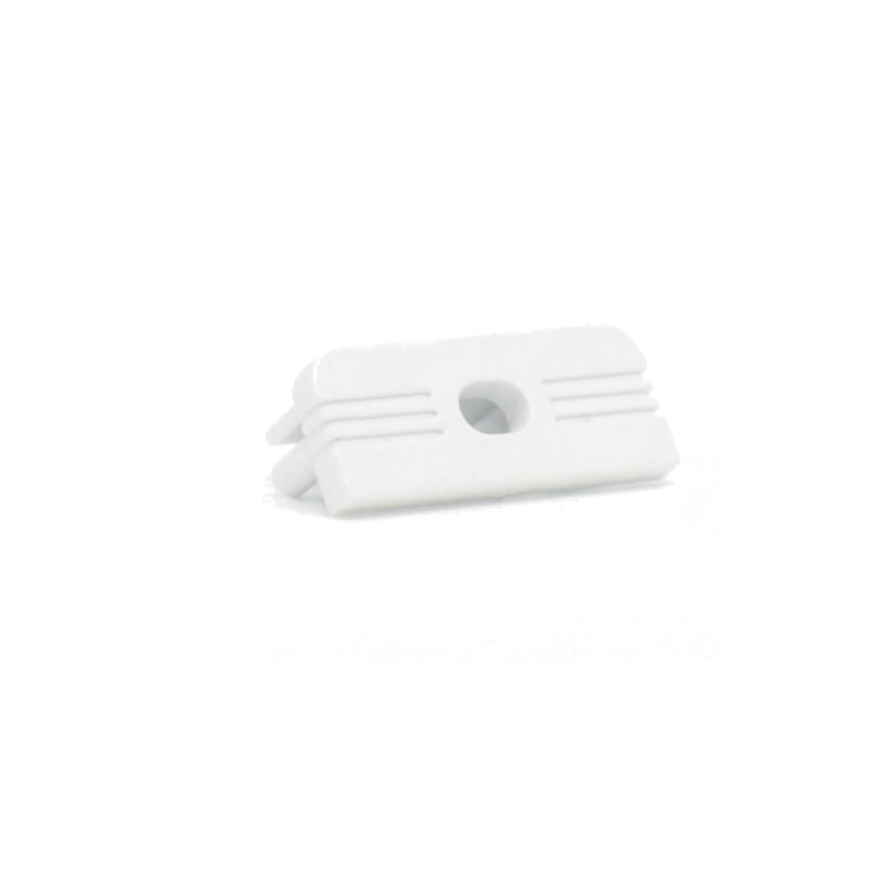 Cap Ledco white drilled for LED profile PR100/BI (10 mm) EN101/BI