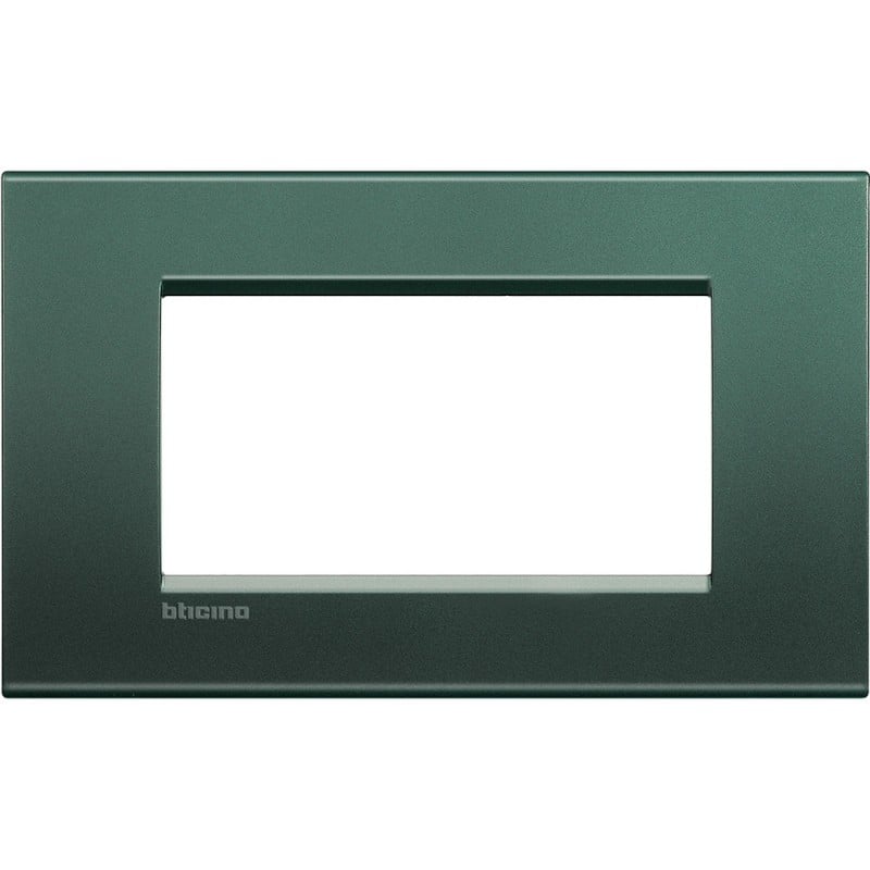 BTicino Livinglight Plate, 4 Modules, Multi-Colour, Black, LNA4804KA