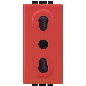 Bticino Livinglight two-way red socket L4180R