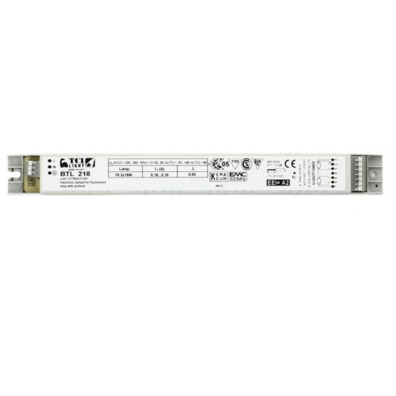 TCI linear multi-lamp electronic ballast 2X18 137994/218H