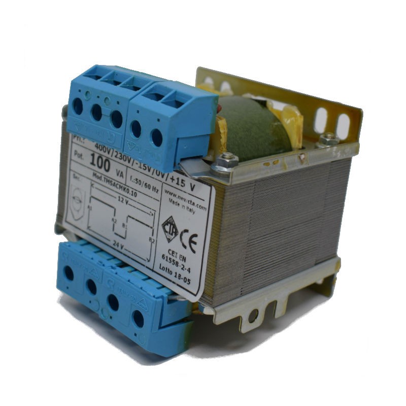 Transformer CTA two-Wire safety 100VA 230-400/12+12 TMSACMK0.10