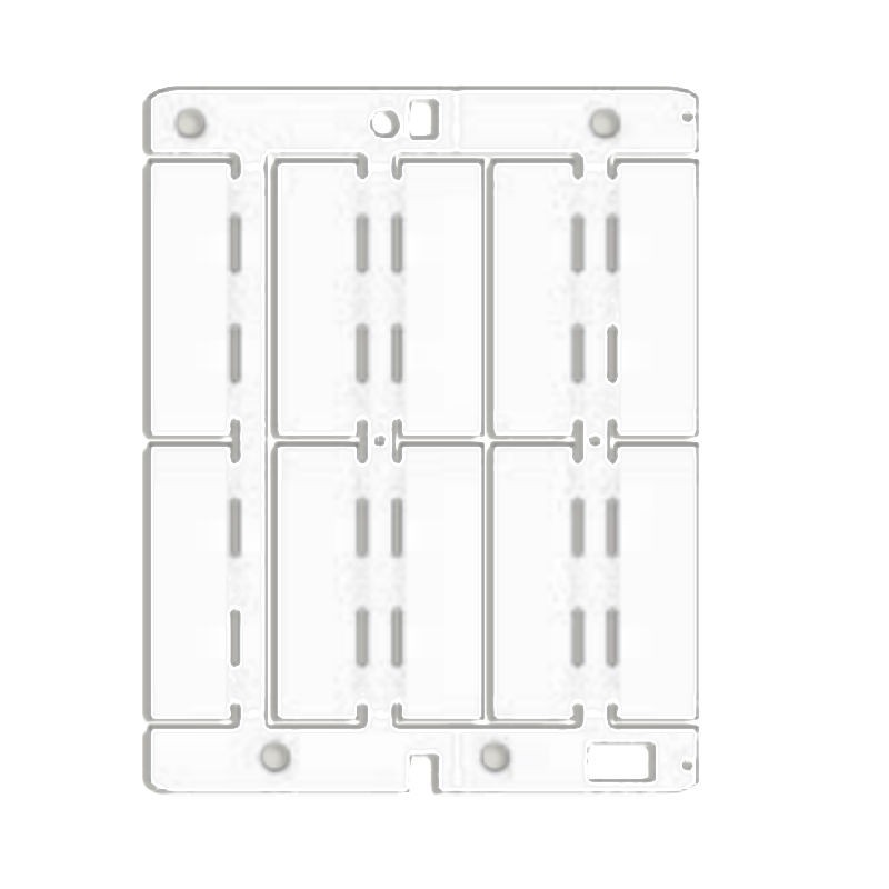 Targhetta per portatarghetta e binari Cabur 50X15 Bianca TA5015W