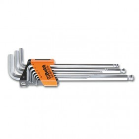 Set of 9 Hex Keys male Beta with rounded end 000961354