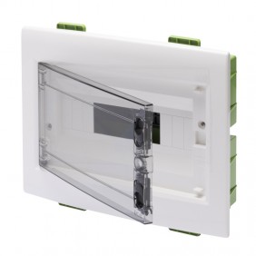 Flush-mounting switchboard Gewiss 12 modules with smoked door IP40 GW40605PM