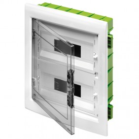 Flush-mounting switchboard Gewiss 24 modules (12X2) with smoked door IP40 GW40606PM