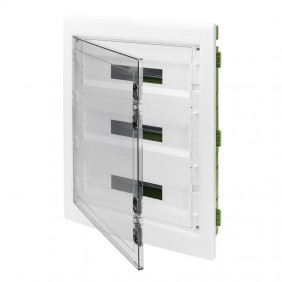 Flush-mounting switchboard Gewiss 54 modules (18x3) with smoked door IP40 GW40610PM