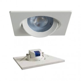 Duralamp Square Recessed LED Spotlight 7W 3000K 40° White D307QWW