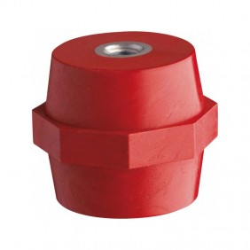 Aislador de Latón Vemer H45 M8 color rojo SA537800