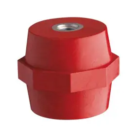 Isolatore in Ottone Vemer H45 M8 colore rosso SA537800