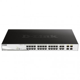 Switch D-link 24 puertos POE + 4 puertos combo Gigabit GbE/SFP DGS-1210-28MP