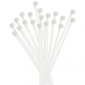 Elematic Attaches de câbles en plastique 140x3,6mm 100 pcs. blanc 5209/CE