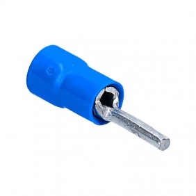 Lugs preisolato December with tip of 2.5 mm Length 10mm Blue BF-P10