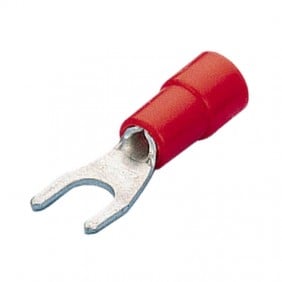 Kabelschuh vorisoliert Dezember gabel-1,5 qmm Durchmesser 5mm Rot RF-U5
