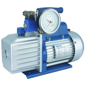 Vacuum pump Tecnogas TGAS-DS3 with solenoid valve and vacuum gauge 11169