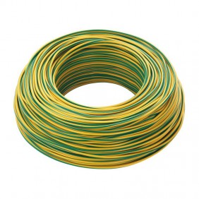 FG17 Cable 1X6mmq 450/750V Yellow/Green 100 Meters