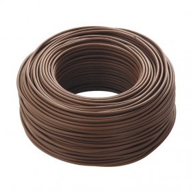 Câble FG17 1X1,5mmq 450/750V Marron 100 Mètres