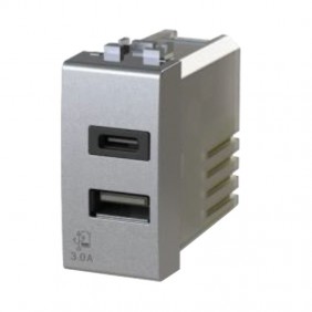 4Box 3.0A USB socket for Bticino LivingLight Tech series 4B.NT.USB.30