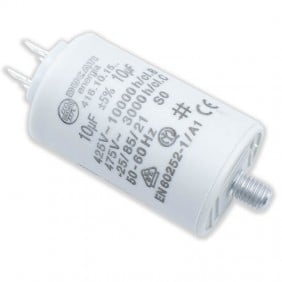 Capacitor Ducati 450V 10 UF with double Faston Tang 416101564.CU