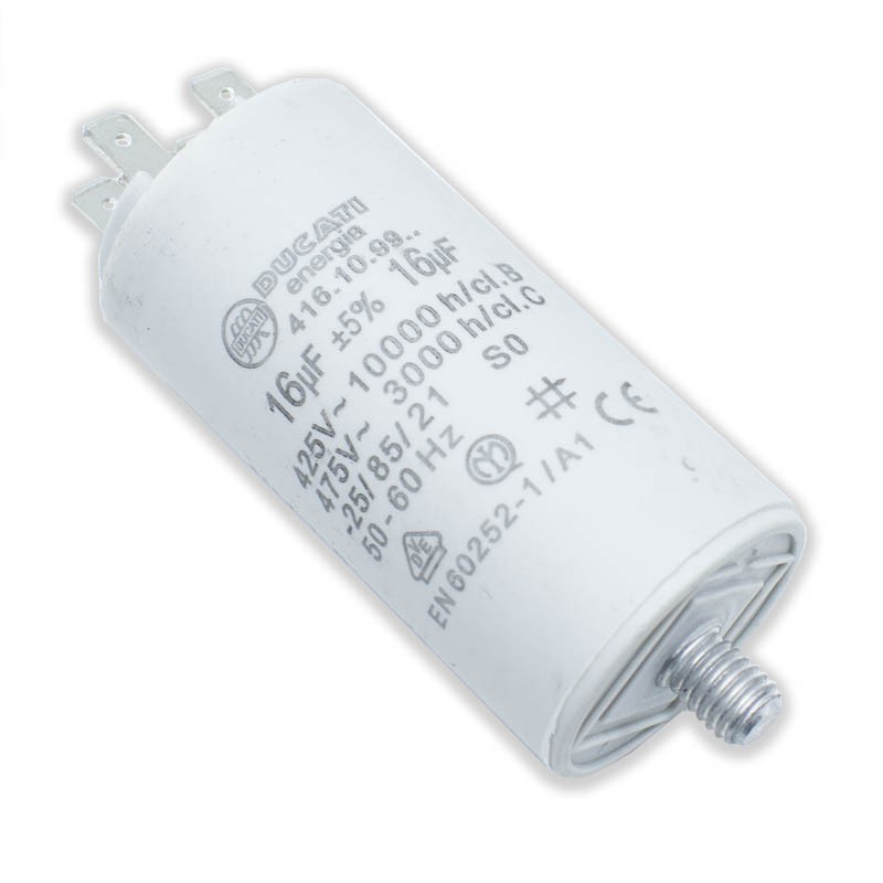 Ducati 450V 16 UF Capacitor with Double Faston Tail 416109964.CU