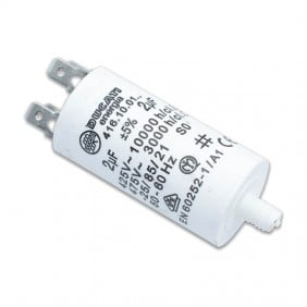 Capacitor Ducati 450V 2 UF with double Faston Tang 416100164.CU