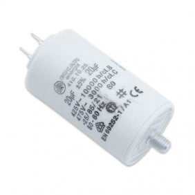 Capacitor Ducati 450V 20 UF with double Faston Tang 416102564.CU