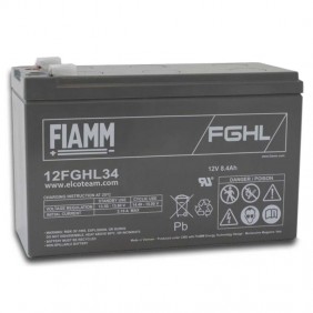 Batería hermética de plomo-ácido Fiamm 12V 8.4Ah de larga duración para UPS 12FGHL34
