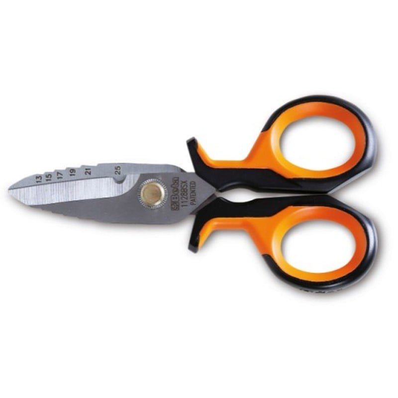 Electrician's scissor Beta 1128BSX with step blades 011280061