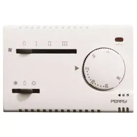 Perry built-in white thermostat for civil...