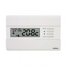 Perry Wall Thermostat White with display 1TPTE011B