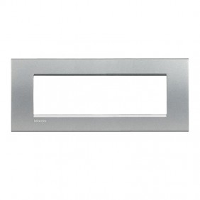 Bticino Livinglight plate 7 square modules grey...