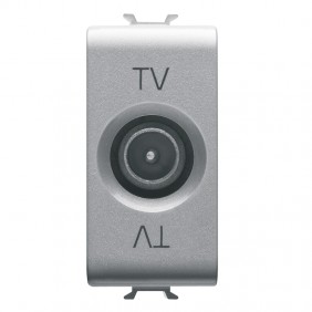 Gewiss Chorus titanium direct TV socket GW14361