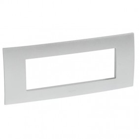 Legrand plate Vela square metallic grey 6...