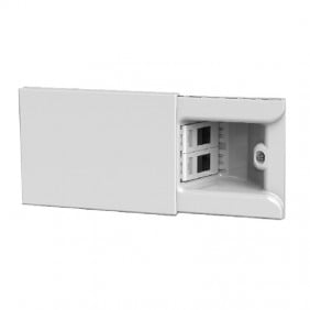 4Box Hide 3 modules sliding socket with two...