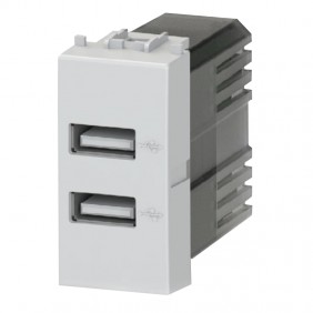 Double USB socket 4Box 2.4A for Bticino...