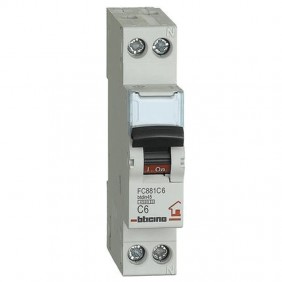 Bticino Circuit breaker 6A 1+N 4.5 KA FC881C6