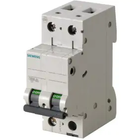 Interruttore magnetotermico Siemens 2P 10A 6kA...