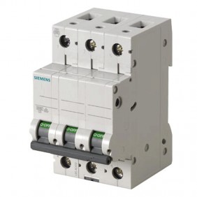 Circuit breaker Siemens 3P 25A 6 ka Type C 3...