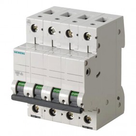 Circuit breaker Siemens 4P 10A 6 ka Type C 4...