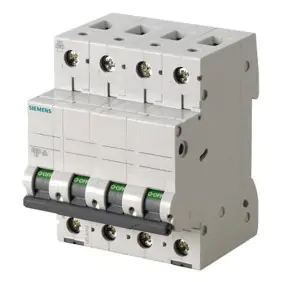 Circuit breaker Siemens 4P 20A 6 ka Type C 4...