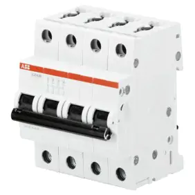 Circuit breaker-ABB 4P 50A 10kA C Type 4...
