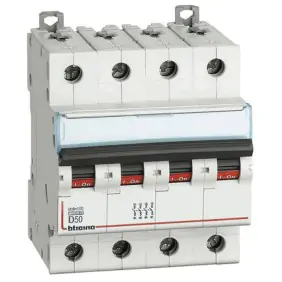 Bticino circuit breaker-4P D 50A 10kA 4 modules...