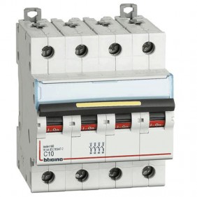 Bticino circuit breaker-4P C 10A 16kA 4 modules...