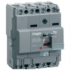 Hager 4P 160A 25KA X160 thermomagnetic circuit...