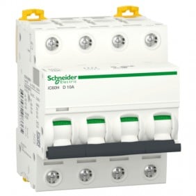 Interrupteur Magnétothermique Schneider 4P 10A...