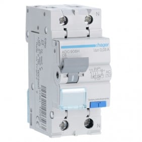 Interruptor diferencial Hager 1P+N 30MA 6A ADC906H