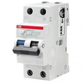 Abb DS201LH 6A C-curve 30mA AC differential...