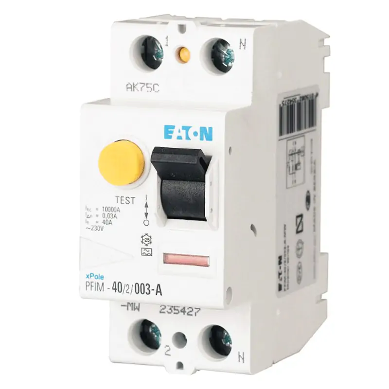 Disjoncteur à courant résiduel pur Eaton 25A 2P 30MA type AC 235390