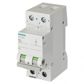 Siemens 63A 2-pole 2M 5TL12630 OFF circuit breaker