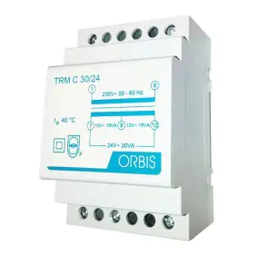 Orbis 30VA 230/12-24V AC modular transformer...