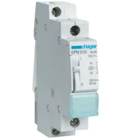 Hager step relay 16A 230V 1NA DIN connection 1...